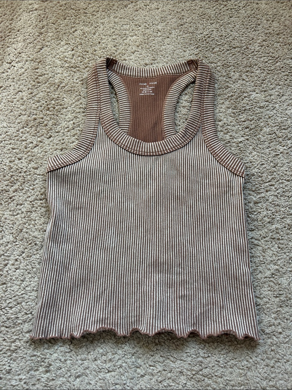 Moa Moa Ribbed Racerback Tank